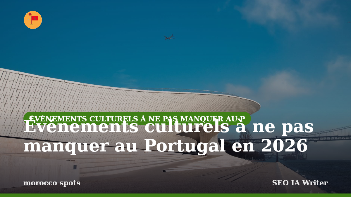 Événements culturels à ne pas manquer au Portugal en 2026